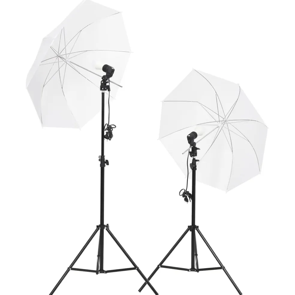 vidaXL Fotostudioset met verlichtingsset, achtergrond en reflector