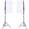 vidaXL Fotostudioset met verlichtingsset en achtergrond
