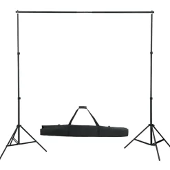 vidaXL Fotostudioset met verlichtingsset, achtergrond en reflector