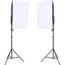 vidaXL Fotostudioset met verlichtingsset, achtergrond en reflector
