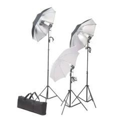 vidaXL Fotostudioset met verlichtingsset en achtergrond