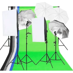 vidaXL Fotostudioverlichtingsset