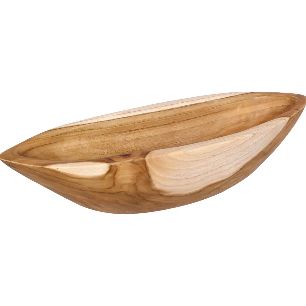 vidaXL Fruit Bowl JEPARA Teak Brown 46 x 16 x 11 cm