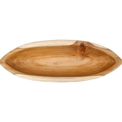 vidaXL Fruit Bowl JEPARA Teak Brown 46 x 16 x 11 cm