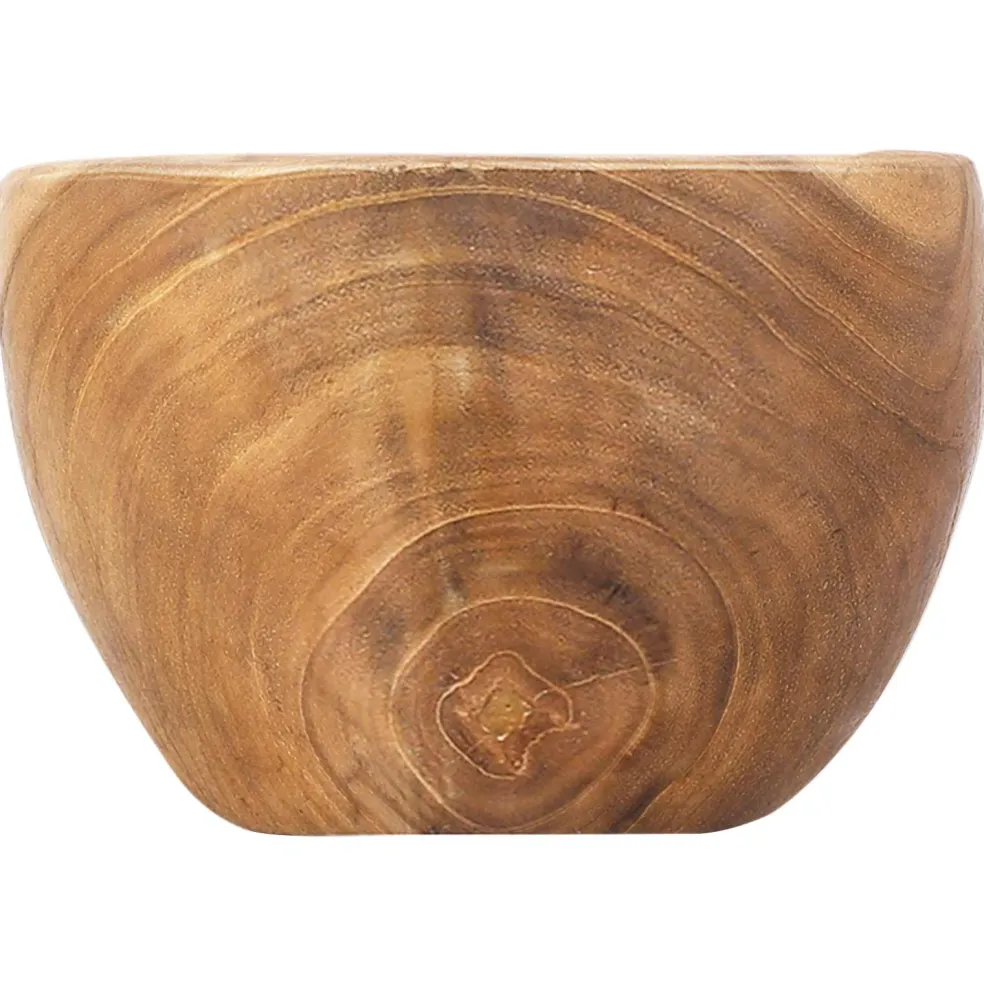 vidaXL Fruit Bowl JEPARA Teak Brown 46 x 16 x 11 cm