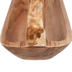vidaXL Fruit Bowl JEPARA Teak Brown 61 x 21 x 21 cm