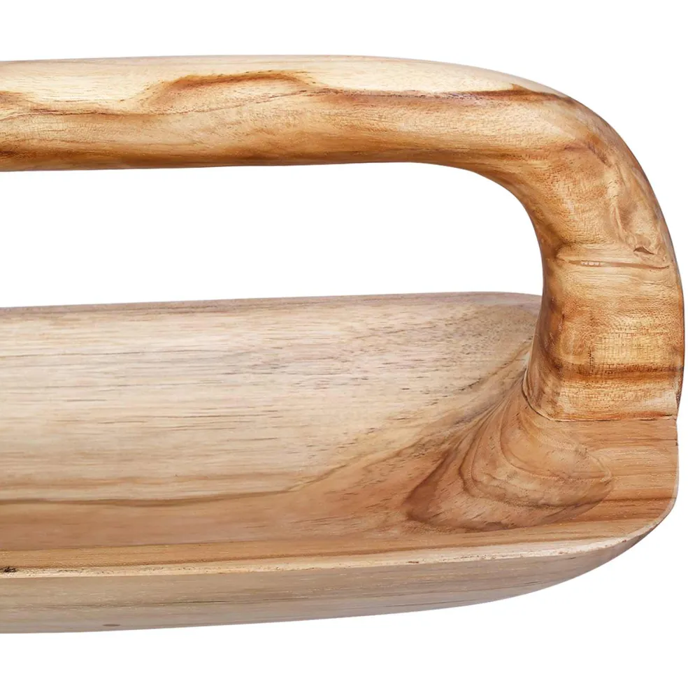 vidaXL Fruit Bowl JEPARA Teak Brown 61 x 21 x 21 cm