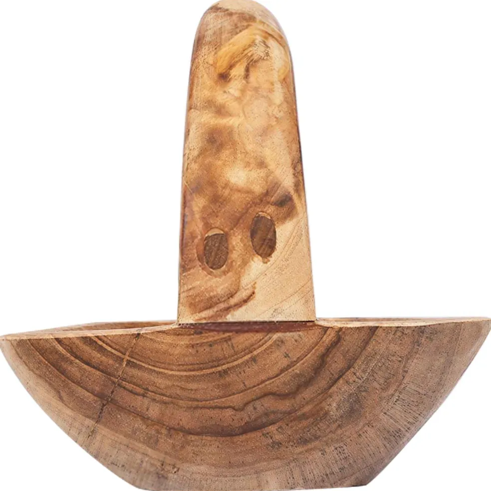 vidaXL Fruit Bowl JEPARA Teak Brown 61 x 21 x 21 cm
