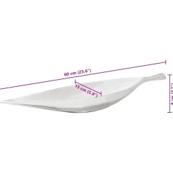 vidaXL Fruitmand zilver 60 x 15 x 8 cm Aluminium