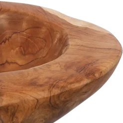 vidaXL Fruitschaal JEPARA Ø 30 cm Massief Teakhout Rond Teakbruin