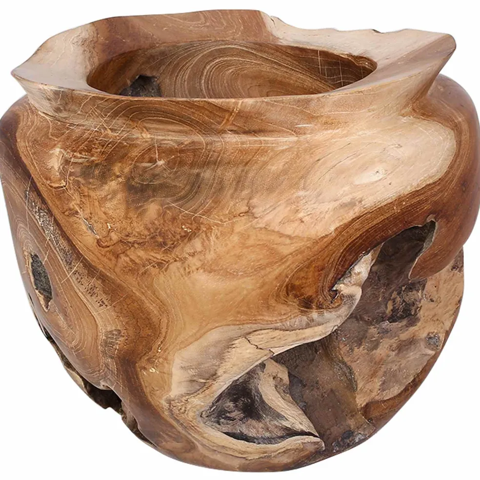 vidaXL Fruitschaal JEPARA Teakbruin 61 x 21 x 11 cm