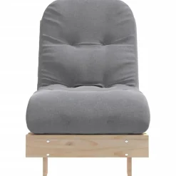 vidaXL Futon slaapbank met matras 60x206x11 cm massief grenenhout