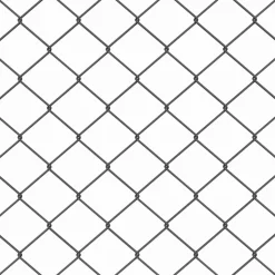 vidaXL gaashek met grondbevestiging 10 x 0,4 m PVC-Coated Staal Grijs