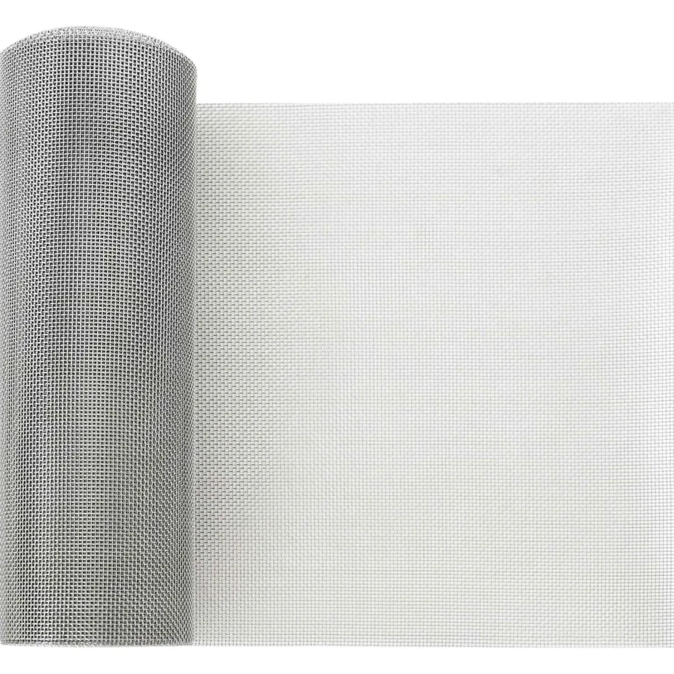 vidaXL Gaasnet 20 x 500 cm 18 mesh Roestvrij staal 304 zilver
