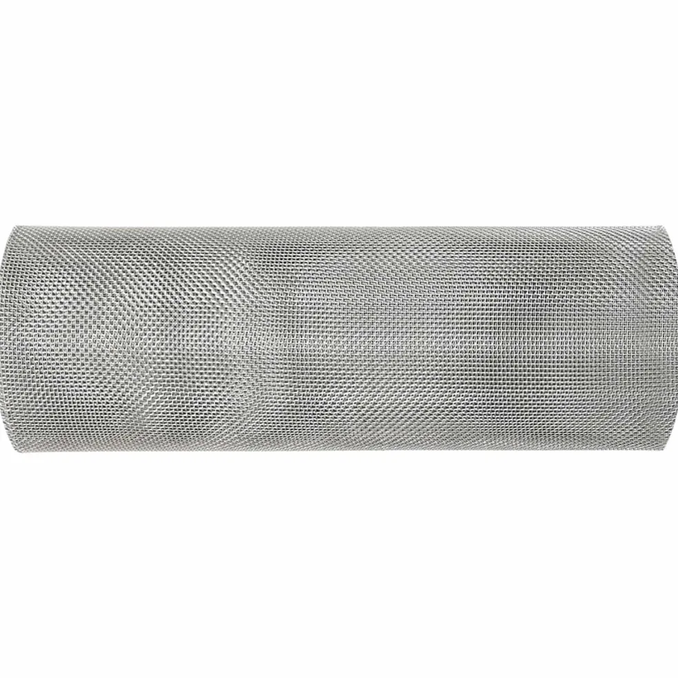 vidaXL Gaasnet 20 x 500 cm 18 mesh Roestvrij staal 304 zilver