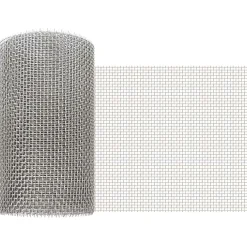 vidaXL Gaas Scherm 20 x 200 cm 6 Mesh RVS 201 Zilverkleurig