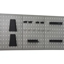 vidaXL Gaatjespaneel wandgemonteerd 3 st 40x58 cm staal
