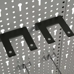 vidaXL Gaatjespaneel wandgemonteerd 3 st 40x58 cm staal