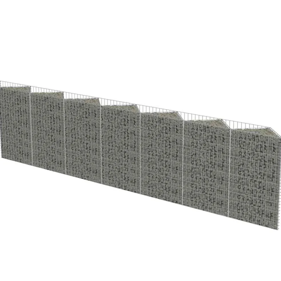 vidaXL Gabion mand 450x30x100 cm gegalvaniseerd staal