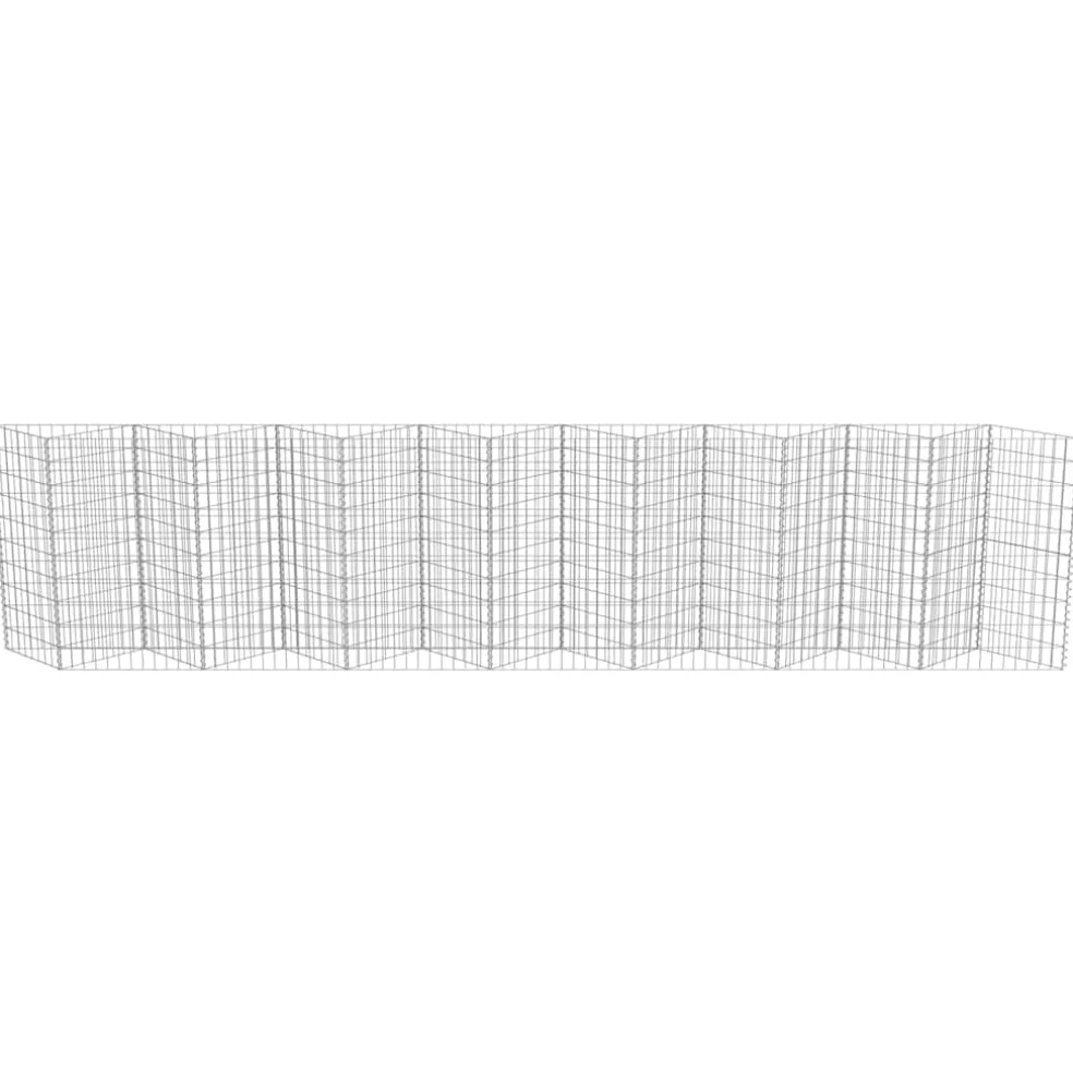 vidaXL Gabion mand 450x30x100 cm gegalvaniseerd staal