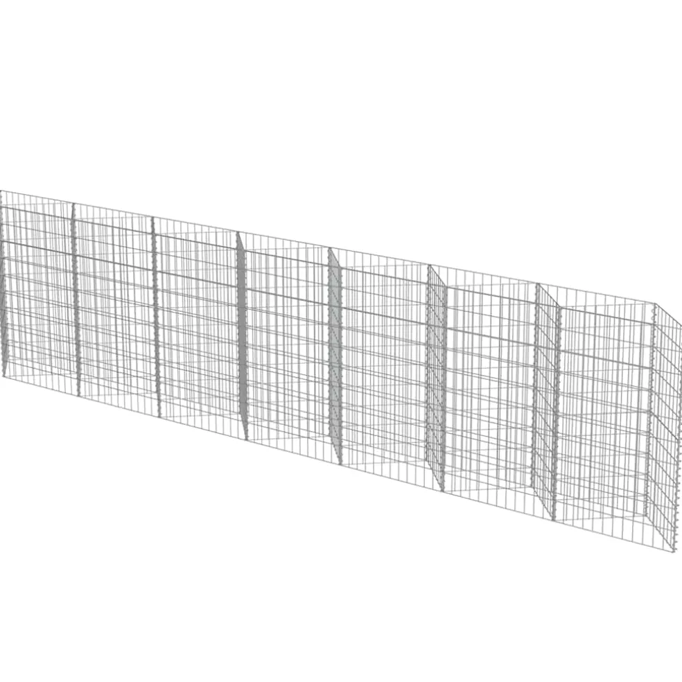vidaXL Gabion mand 450x30x100 cm gegalvaniseerd staal