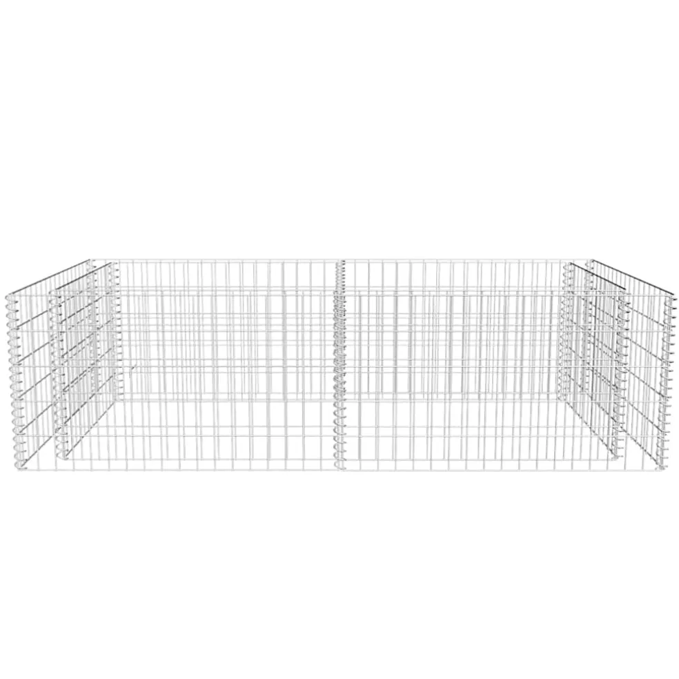vidaXL Gabion plantenbak 180x90x50 cm gegalvaniseerd staal