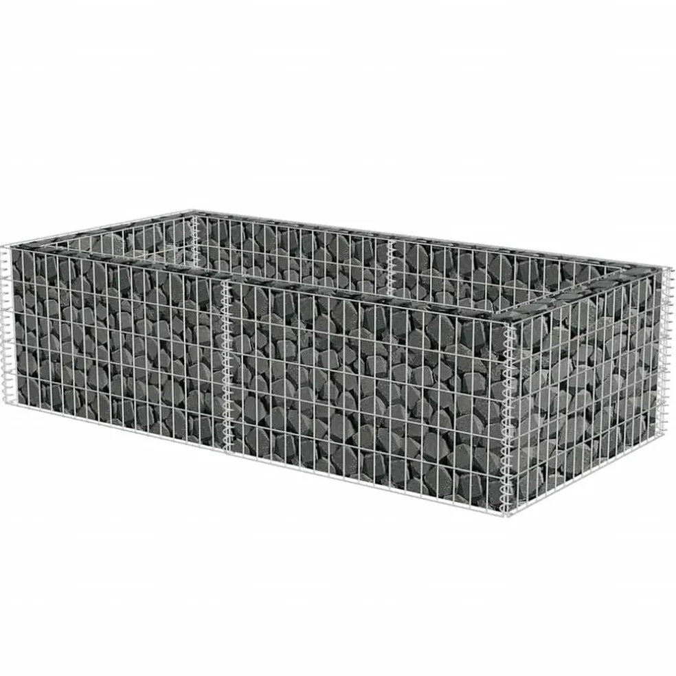vidaXL Gabion plantenbak 180x90x50 cm gegalvaniseerd staal
