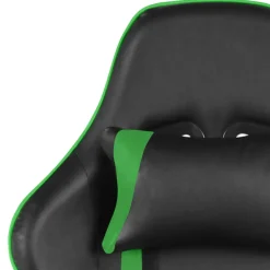 vidaXL Gamestoel draaibaar PVC groen