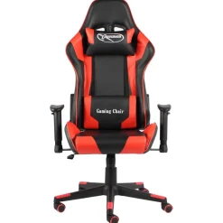 vidaXL Gamestoel draaibaar PVC rood