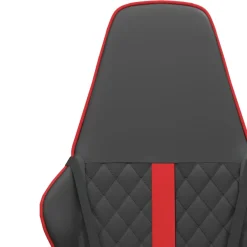 vidaXL Gamestoel kunstleer zwart en rood