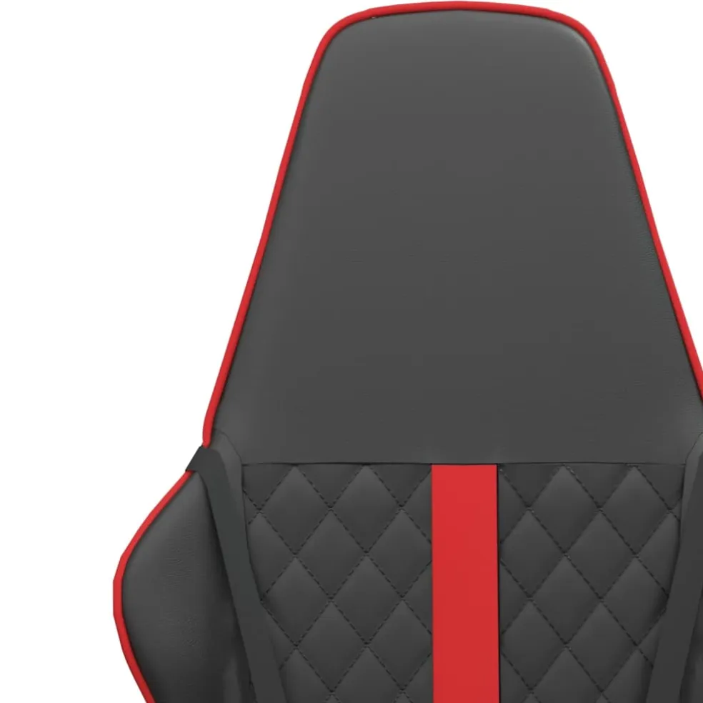 vidaXL Gamestoel kunstleer zwart en rood