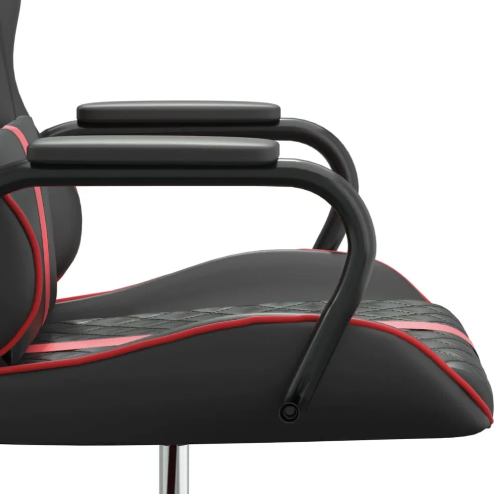 vidaXL Gamestoel kunstleer zwart en rood