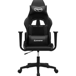 vidaXL Gamestoel kunstleer zwart
