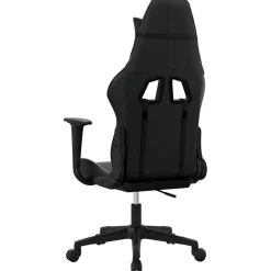 vidaXL Gamestoel kunstleer zwart