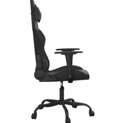 vidaXL Gamestoel kunstleer zwart