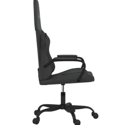 vidaXL Gamestoel kunstleer zwart