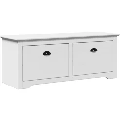 vidaXL Gangbank BODO 114x40x45 cm wit