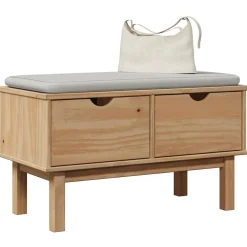 vidaXL Gangbankje OTTA 80x40x45 cm massief grenenhout