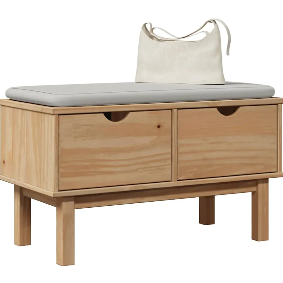 vidaXL Gangbankje OTTA 80x40x45 cm massief grenenhout