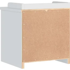 vidaXL Gangbankje SANDNES wit 45x40x50 cm massief grenenhout