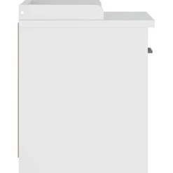 vidaXL Gangbankje SANDNES wit 45x40x50 cm massief grenenhout