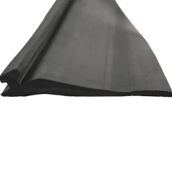 vidaXL Garage Deurafsluiting Zwart 52 x 2 mm 2,5 m PVC