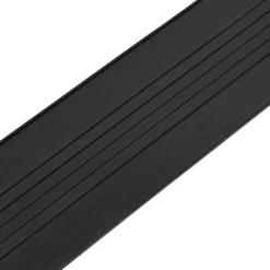 vidaXL Garage Deurafsluiting Zwart 70 x 6 mm 2,5 m PVC