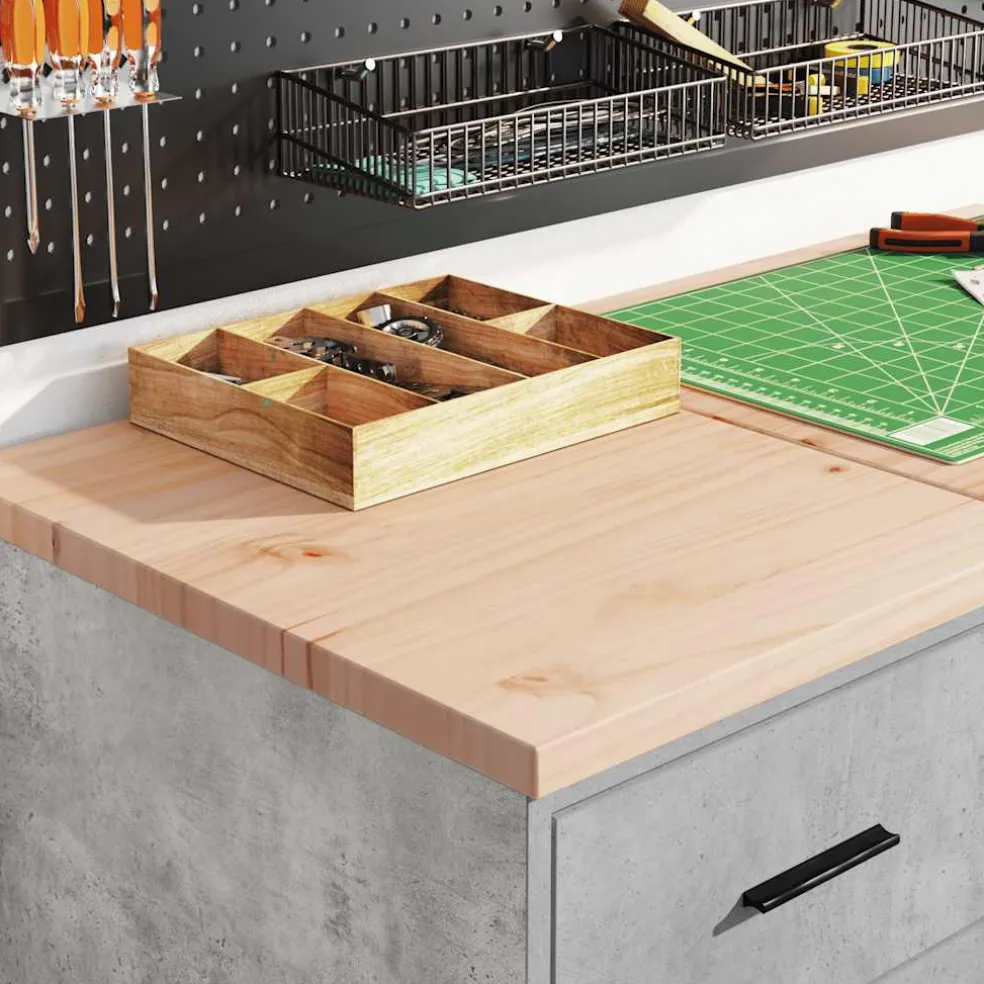 vidaXL Garagekasten 2 st bewerkt hout betongrijs