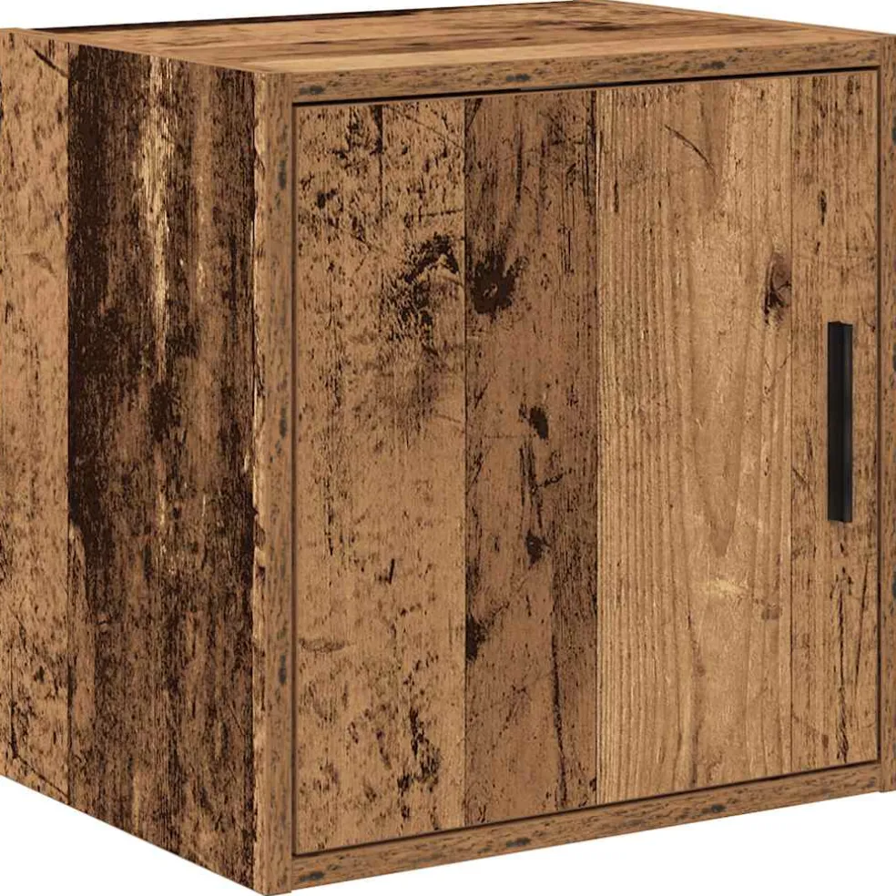 vidaXL Garagekasten 2 st bewerkt hout oud hout