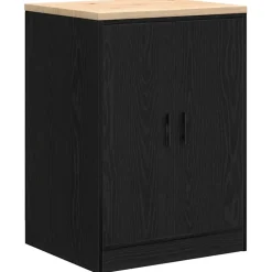 vidaXL Garagekasten 2 st spaanplaat zwart
