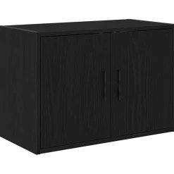 vidaXL Garagekasten 6 st spaanplaat zwart