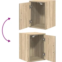 vidaXL Garagekasten 2 st Spaanplaat Sonoma eikenkleurig