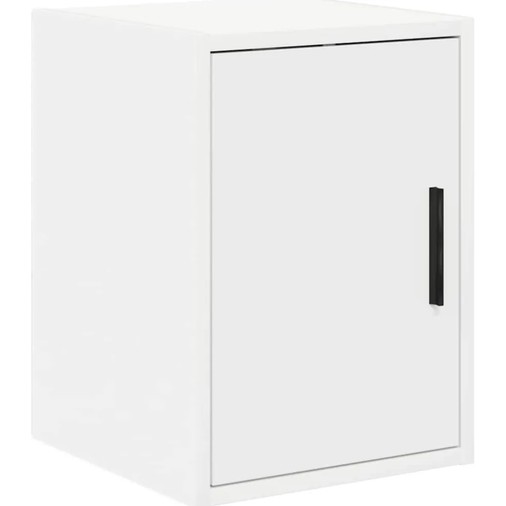 vidaXL Garagekasten 2 st spaanplaat wit