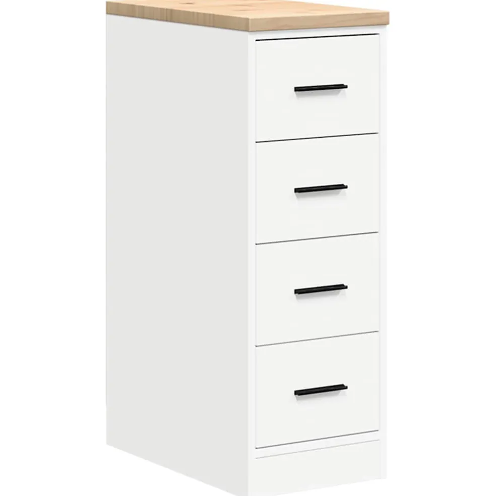 vidaXL Garagekasten 2 st spaanplaat wit